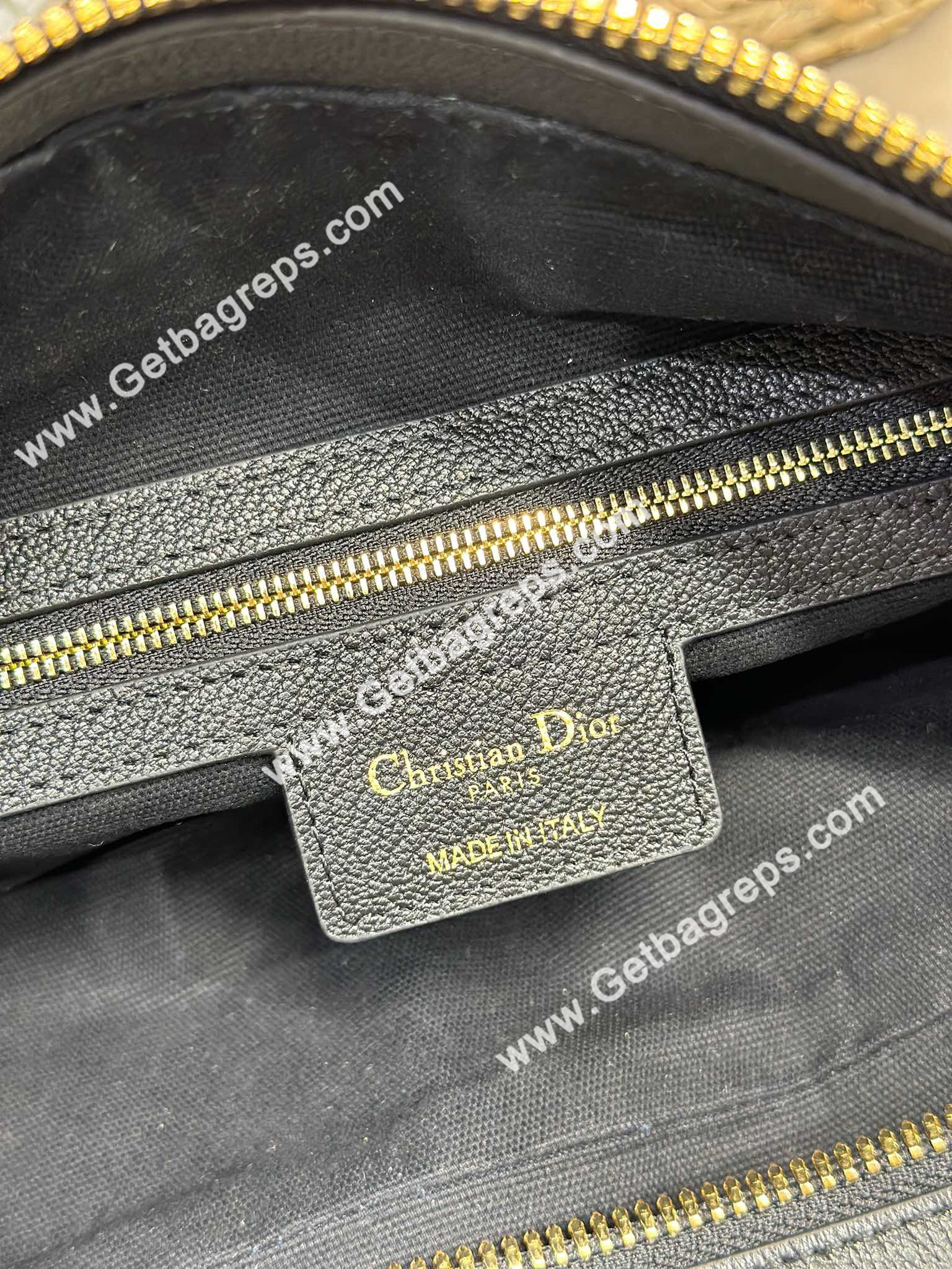 Dior Medium D-Journey Bag in Vintage Smooth Calfskin Black