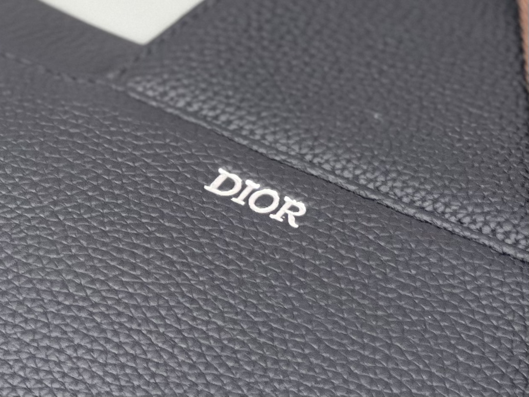 Dior Mens Saddle Bag Black Leather