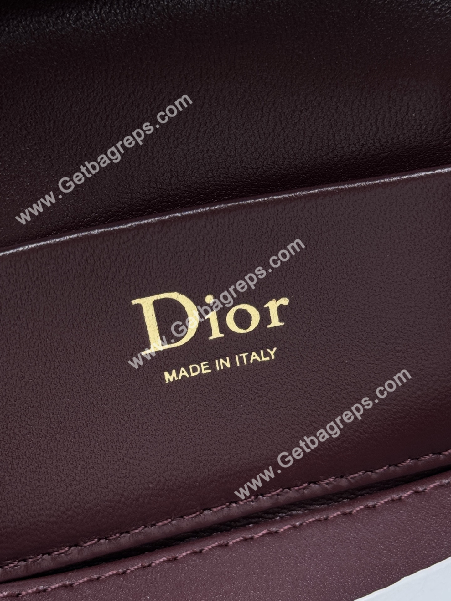 Dior Mini Vanity Cannage Lambski Wine
