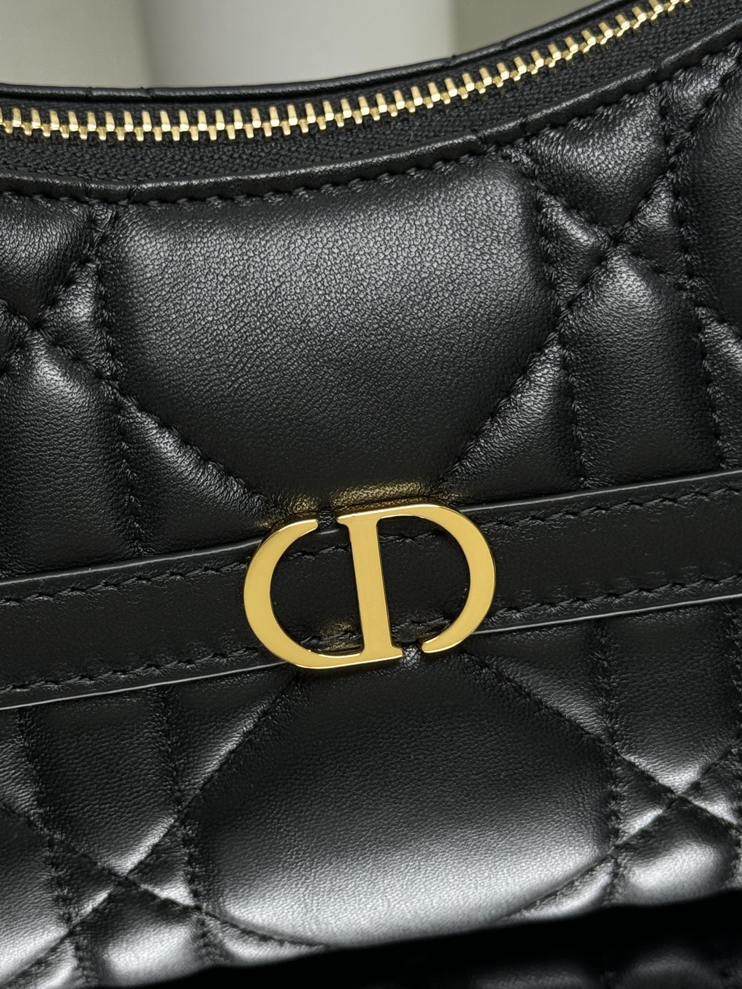 Dior Miss Caro Mini Hobo Shoulder Bag Black