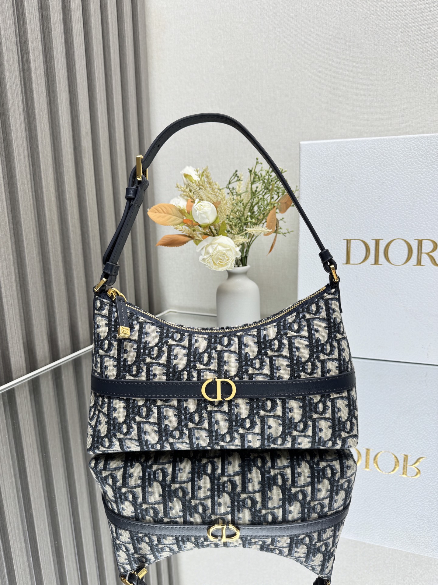 Dior Miss Caro Mini Hobo Shoulder Bag Montaigne