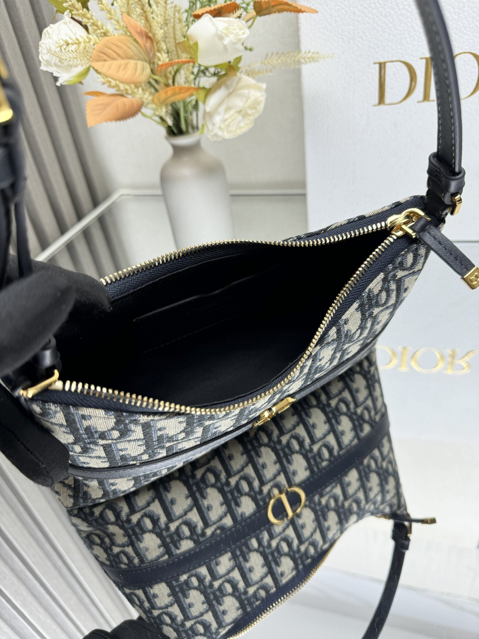 Dior Miss Caro Mini Hobo Shoulder Bag Montaigne