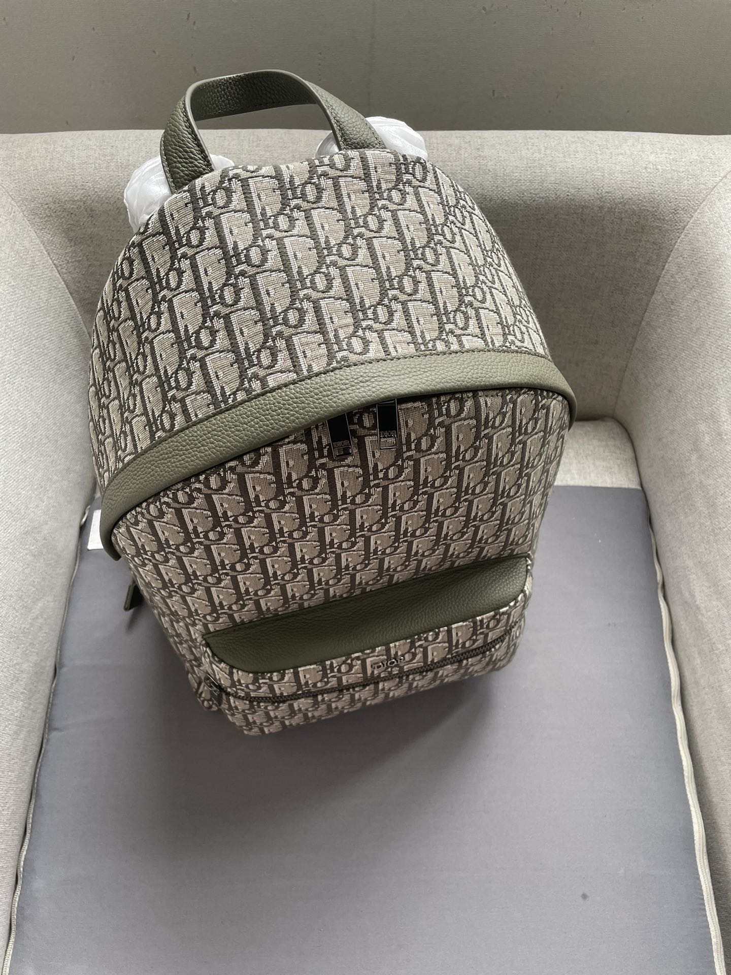 Dior Rider Backpack Khaki Dior Oblique Jacquard