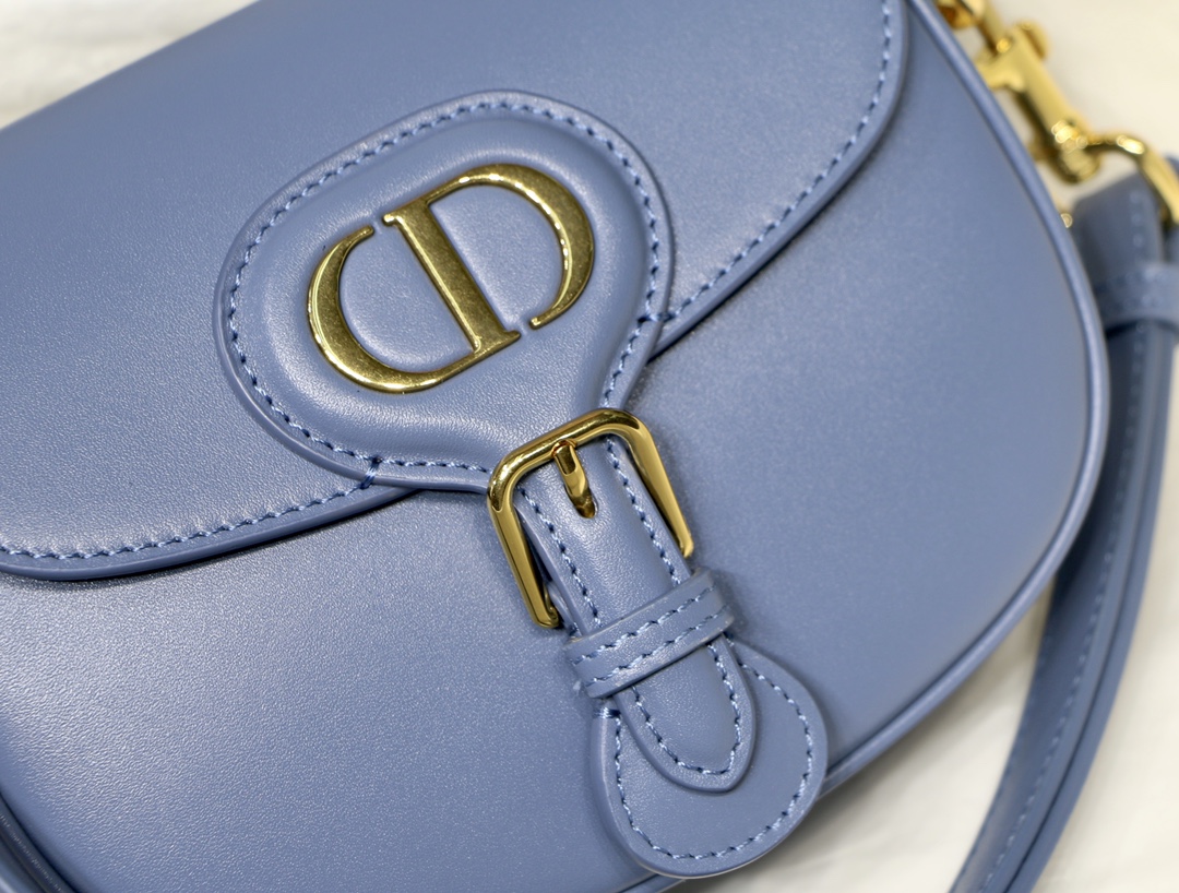 Dior Small Bobby Bag Blue Box Calfskin