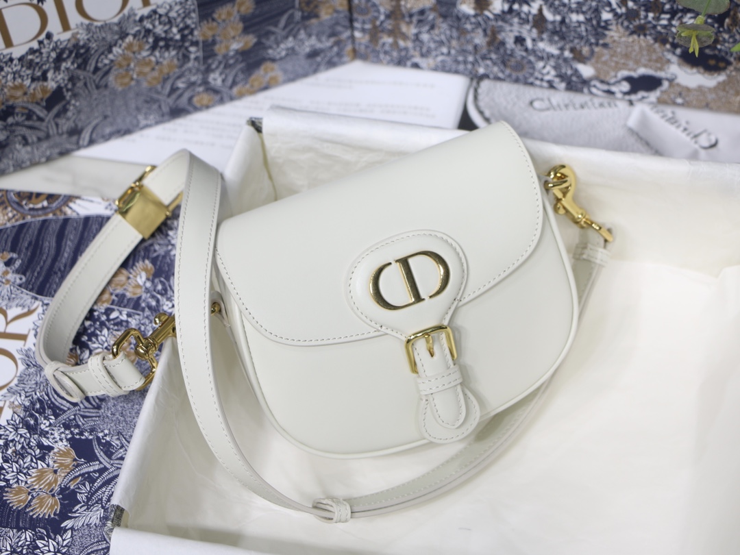 Dior Small Bobby Bag White Box Calfskin