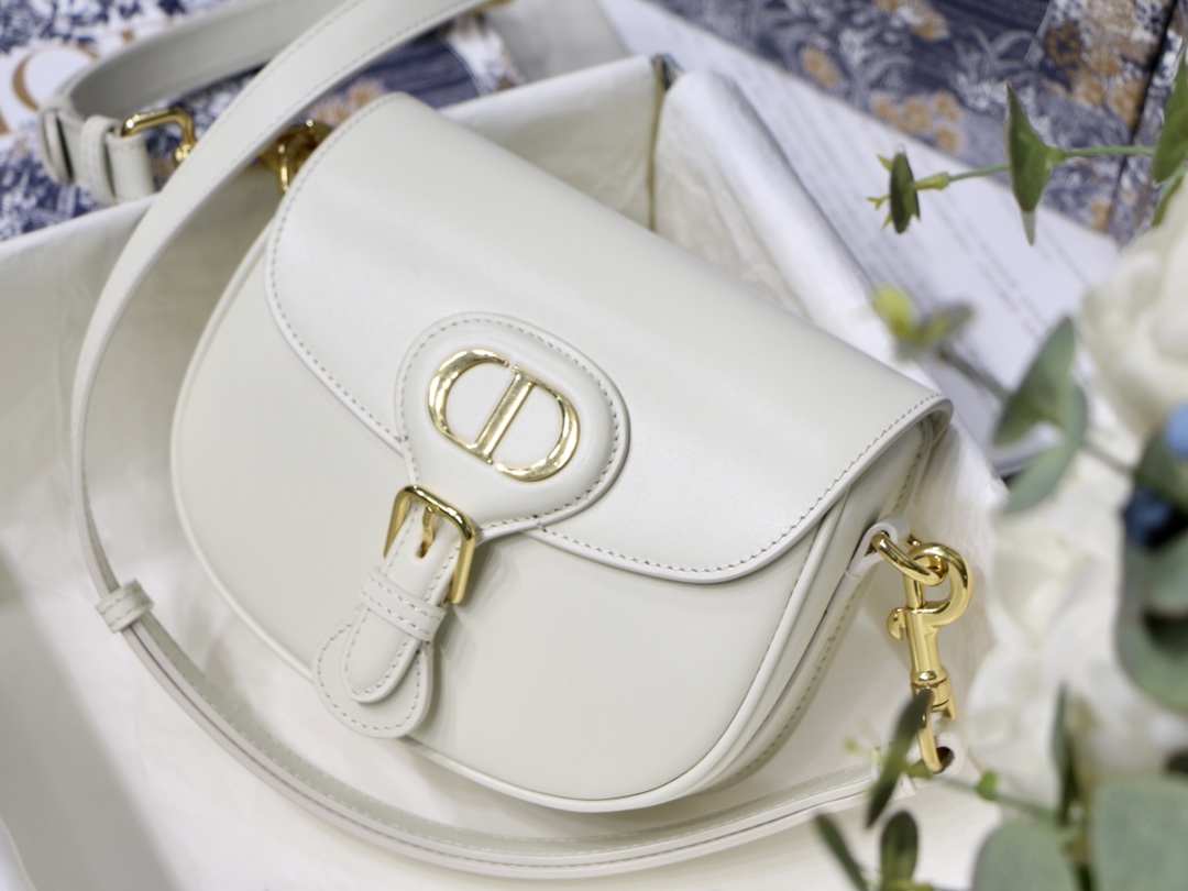 Dior Small Bobby Bag White Box Calfskin