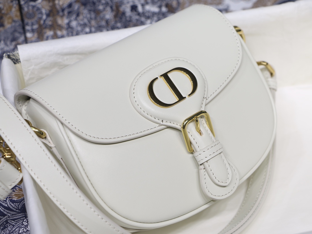 Dior Small Bobby Bag White Box Calfskin