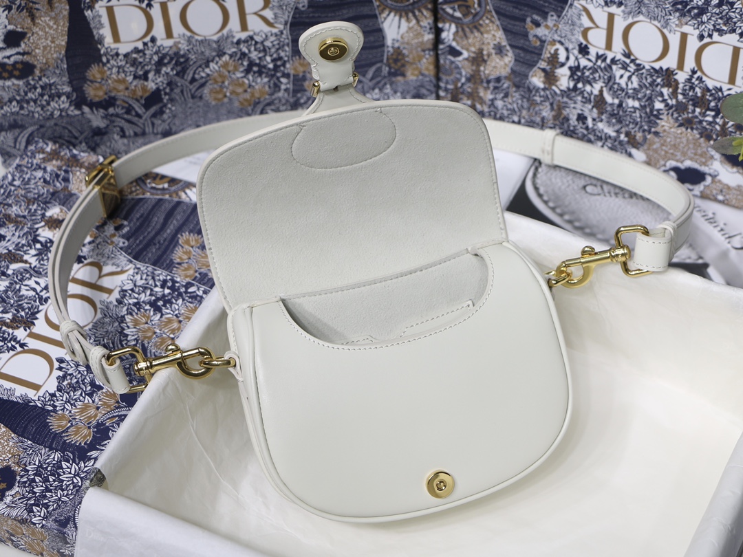 Dior Small Bobby Bag White Box Calfskin