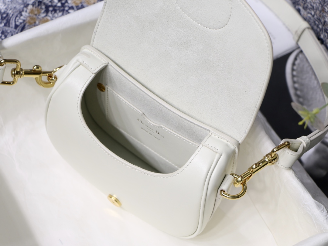 Dior Small Bobby Bag White Box Calfskin