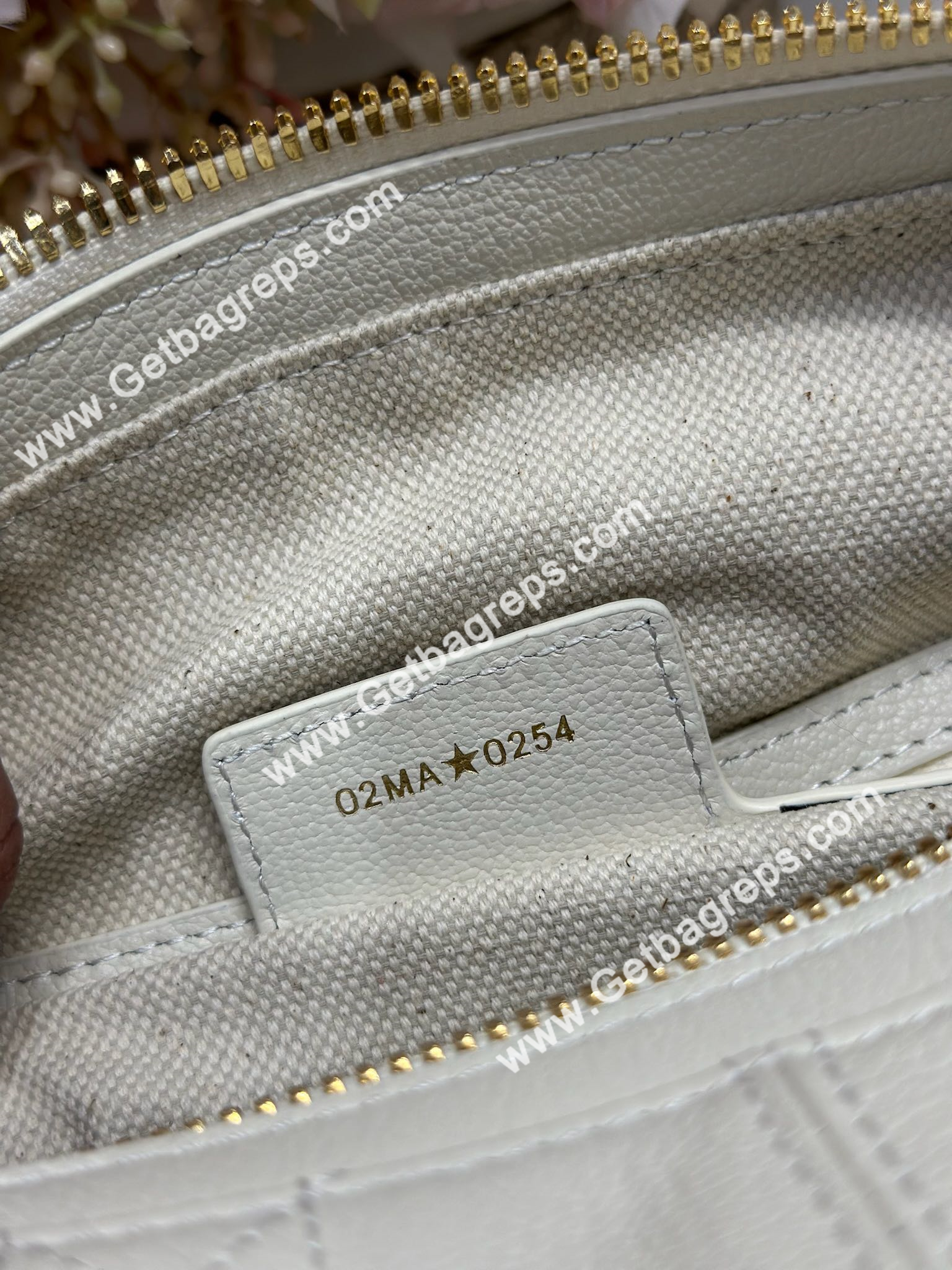 Dior Small D-Journey Bag in Vintage Smooth Calfskin White