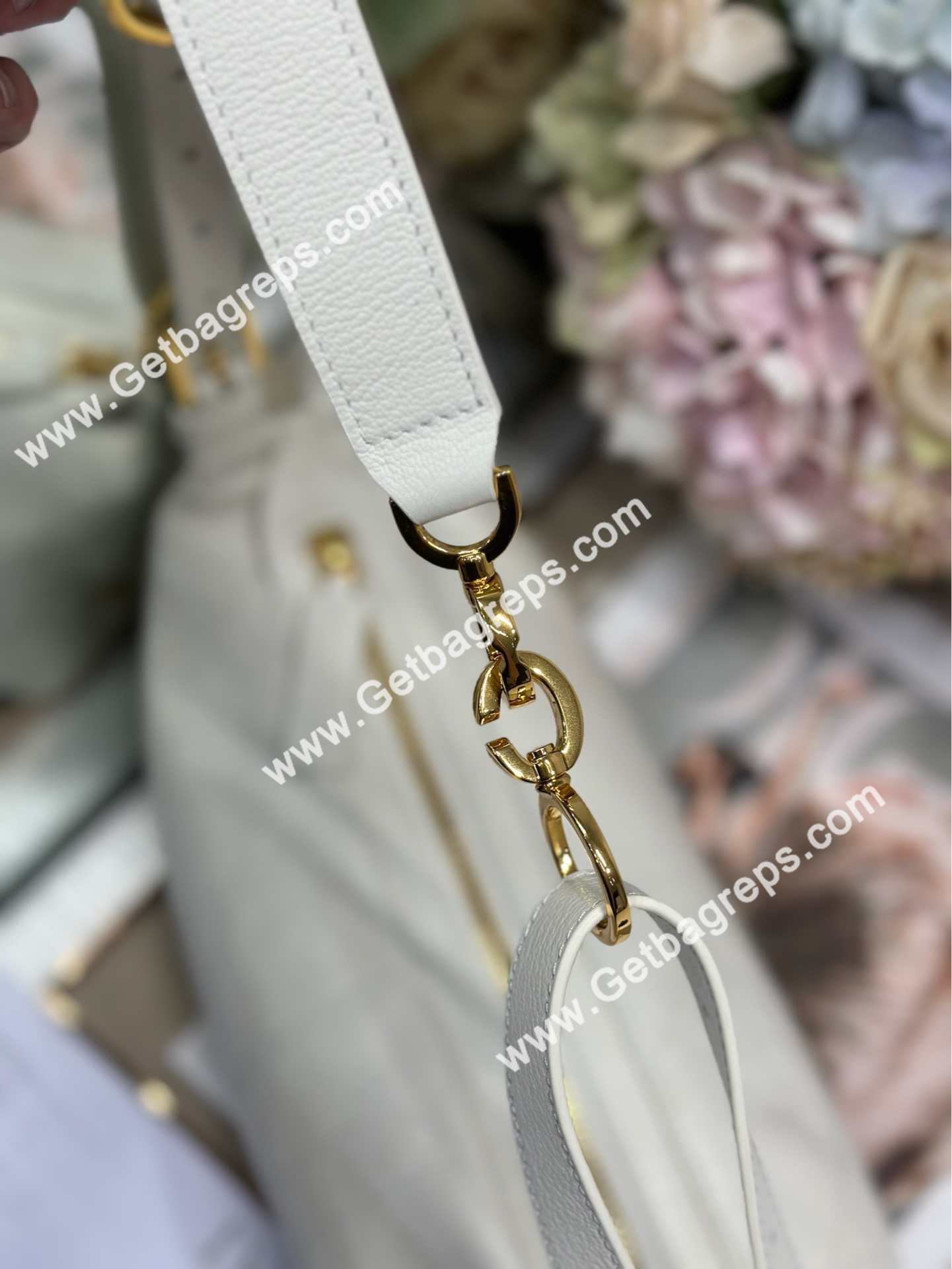 Dior Small D-Journey Bag in Vintage Smooth Calfskin White