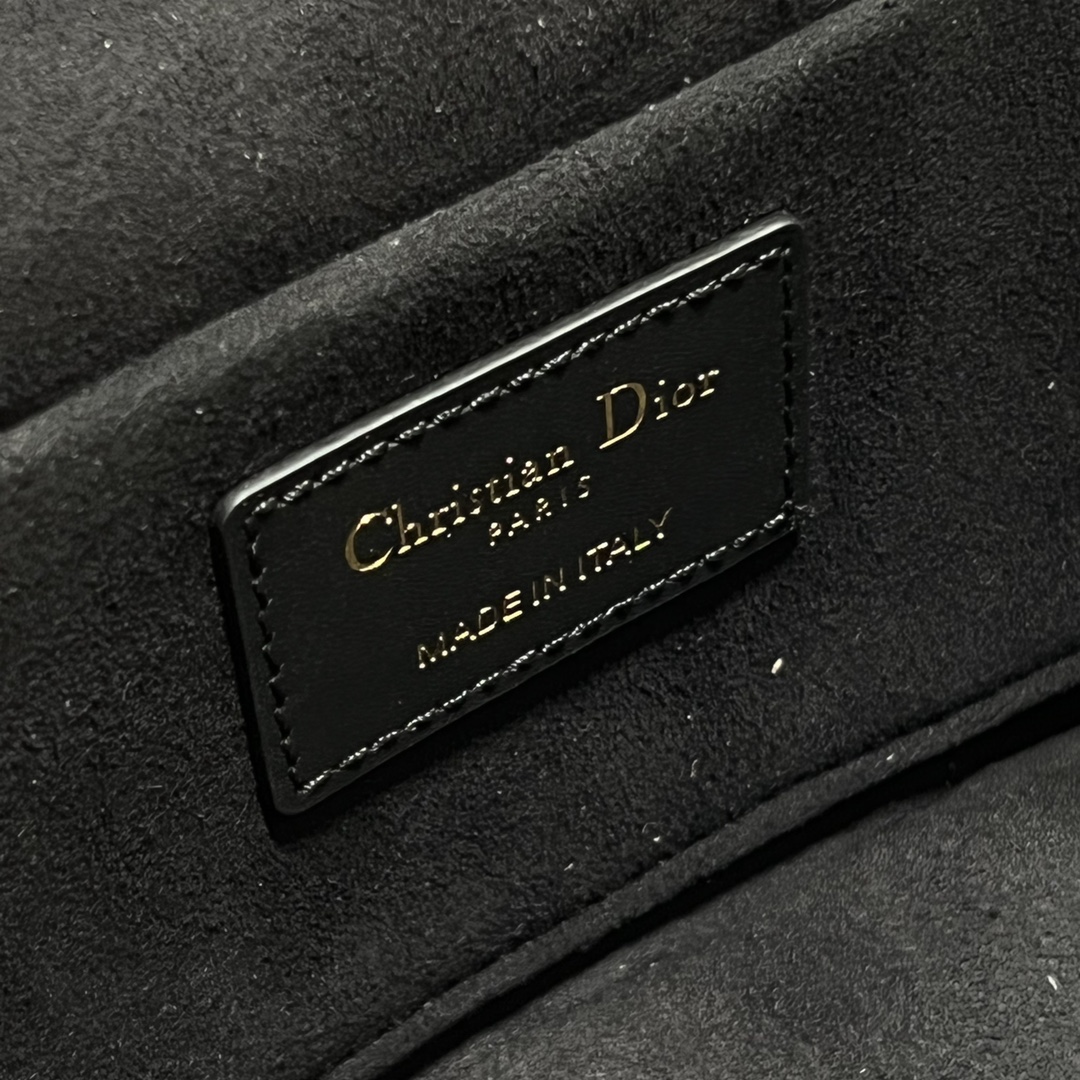 Dior Small Diortravel Leather Vanity Case Black