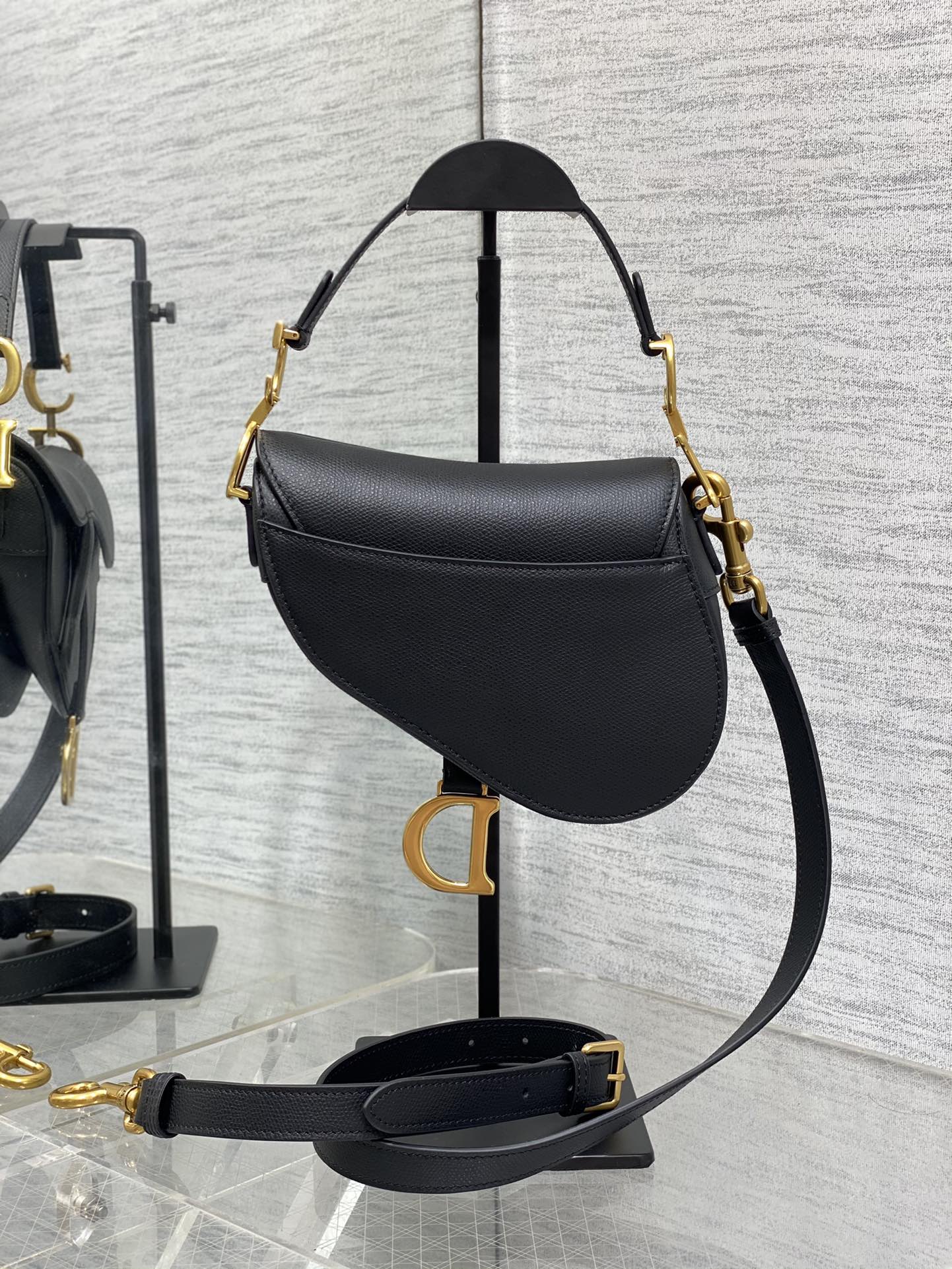 Dior Small Saddle Bag in Black-1 Calfskin