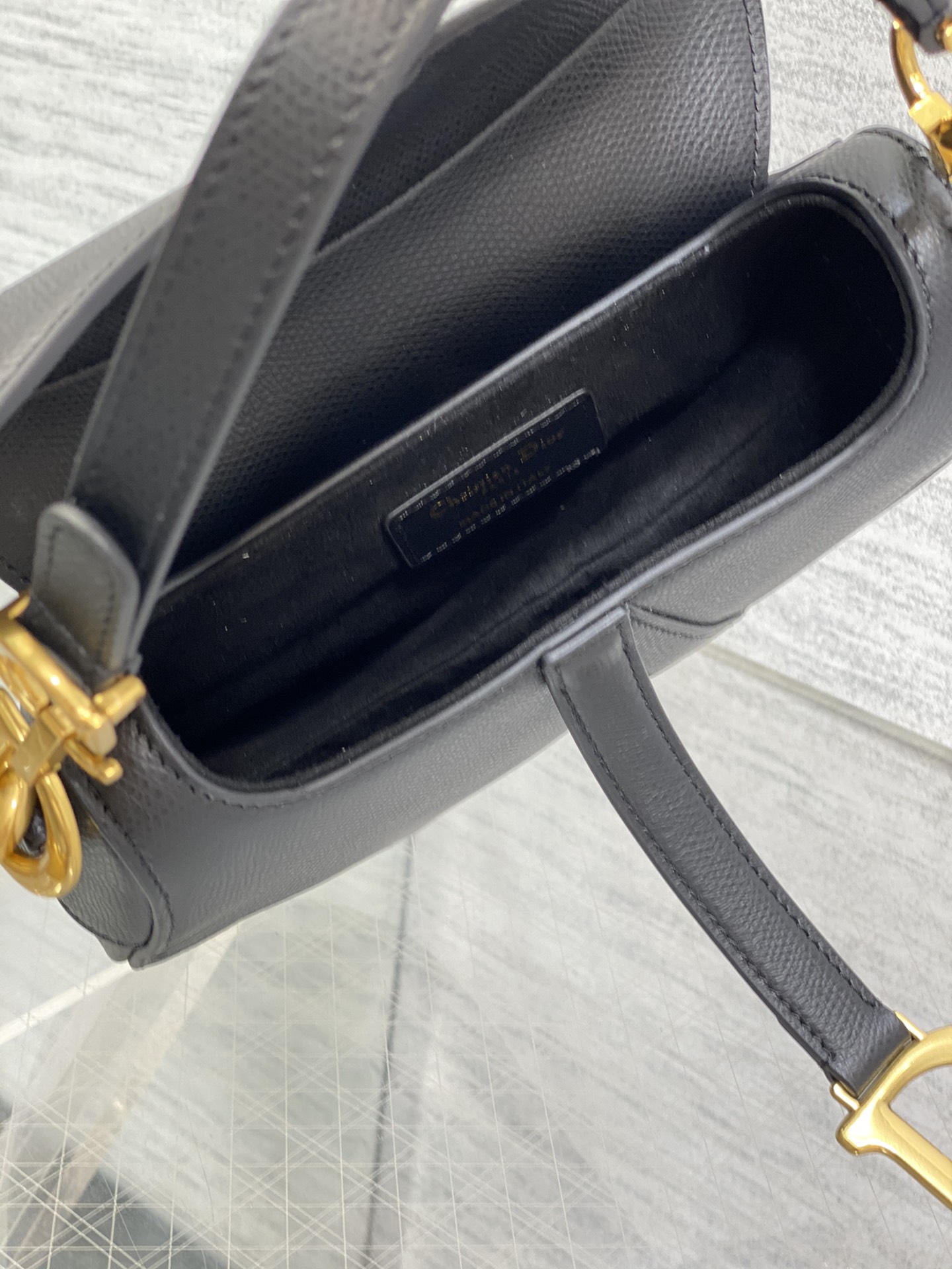 Dior Small Saddle Bag in Black-1 Calfskin