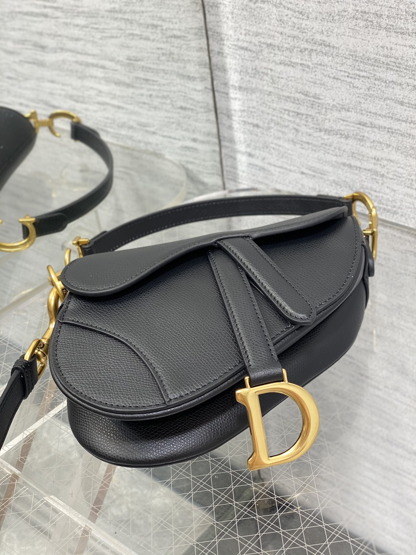 Dior Small Saddle Bag in Black-1 Calfskin