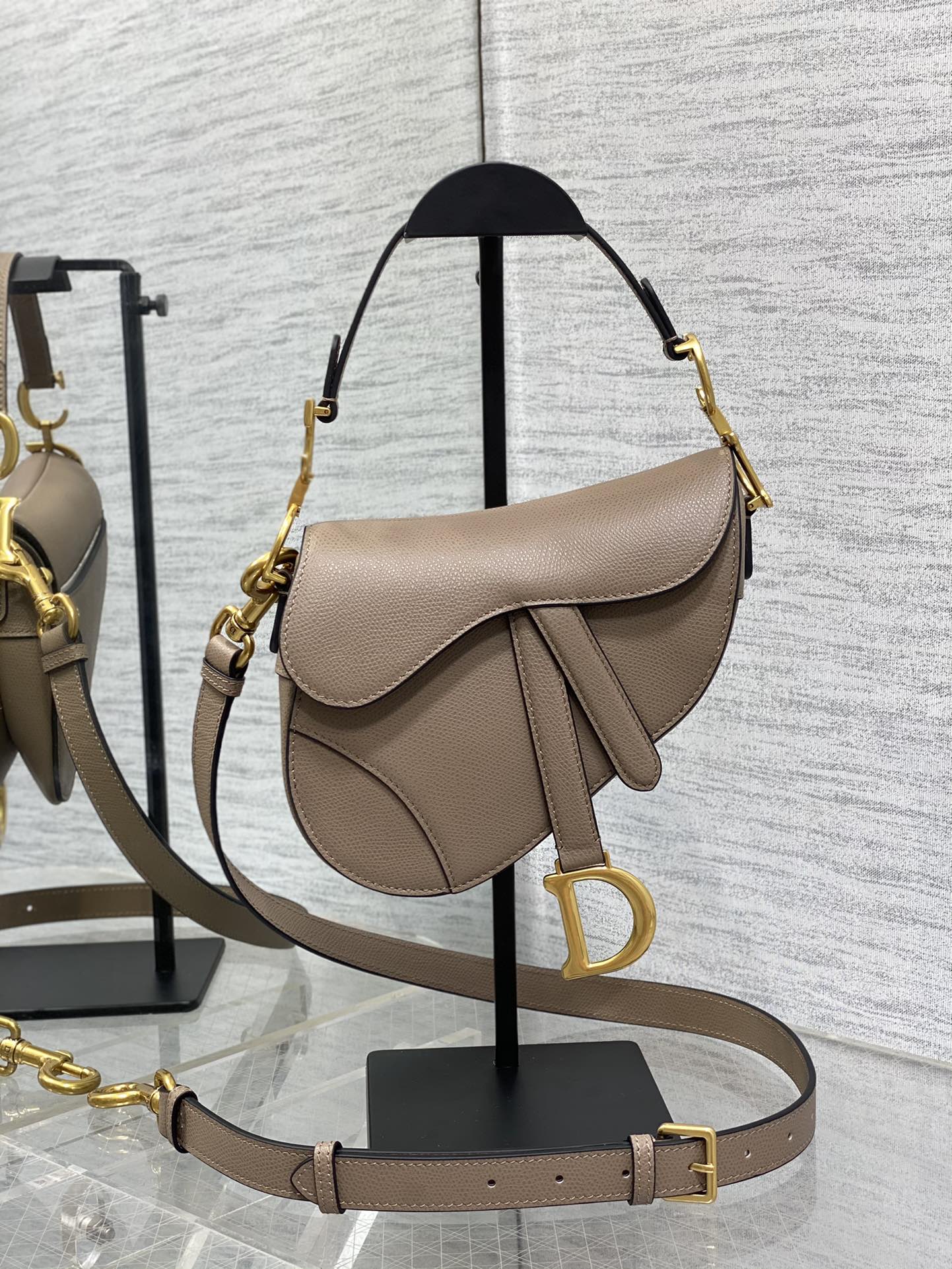 Dior Small Saddle Bag in Brown Calfskin