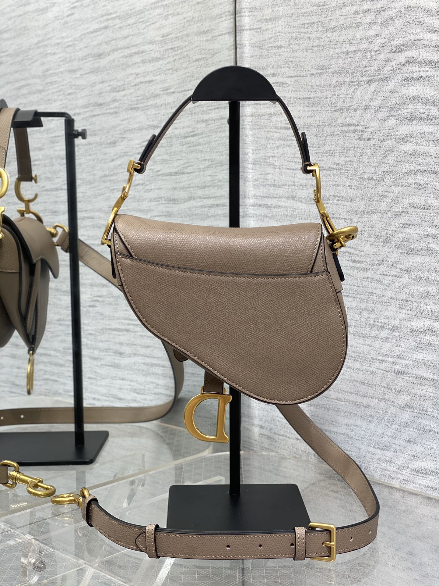 Dior Small Saddle Bag in Brown Calfskin