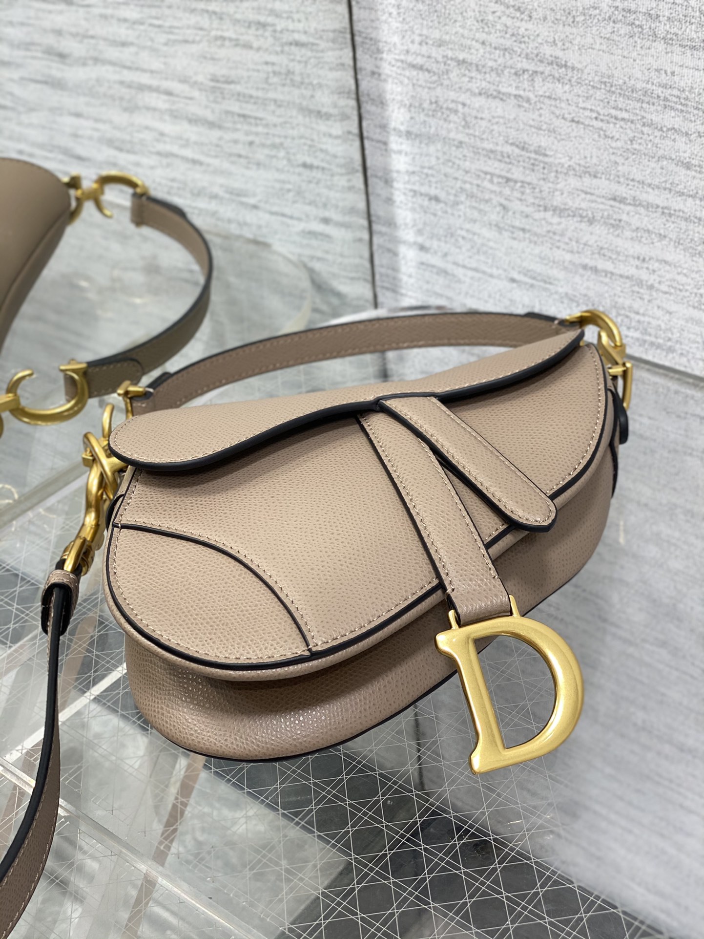 Dior Small Saddle Bag in Brown Calfskin