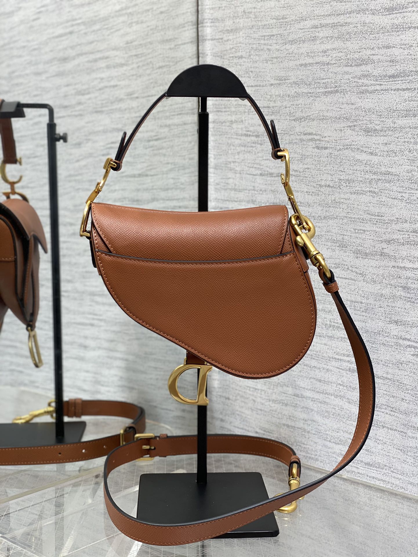 Dior Small Saddle Bag in Caramel Calfskin