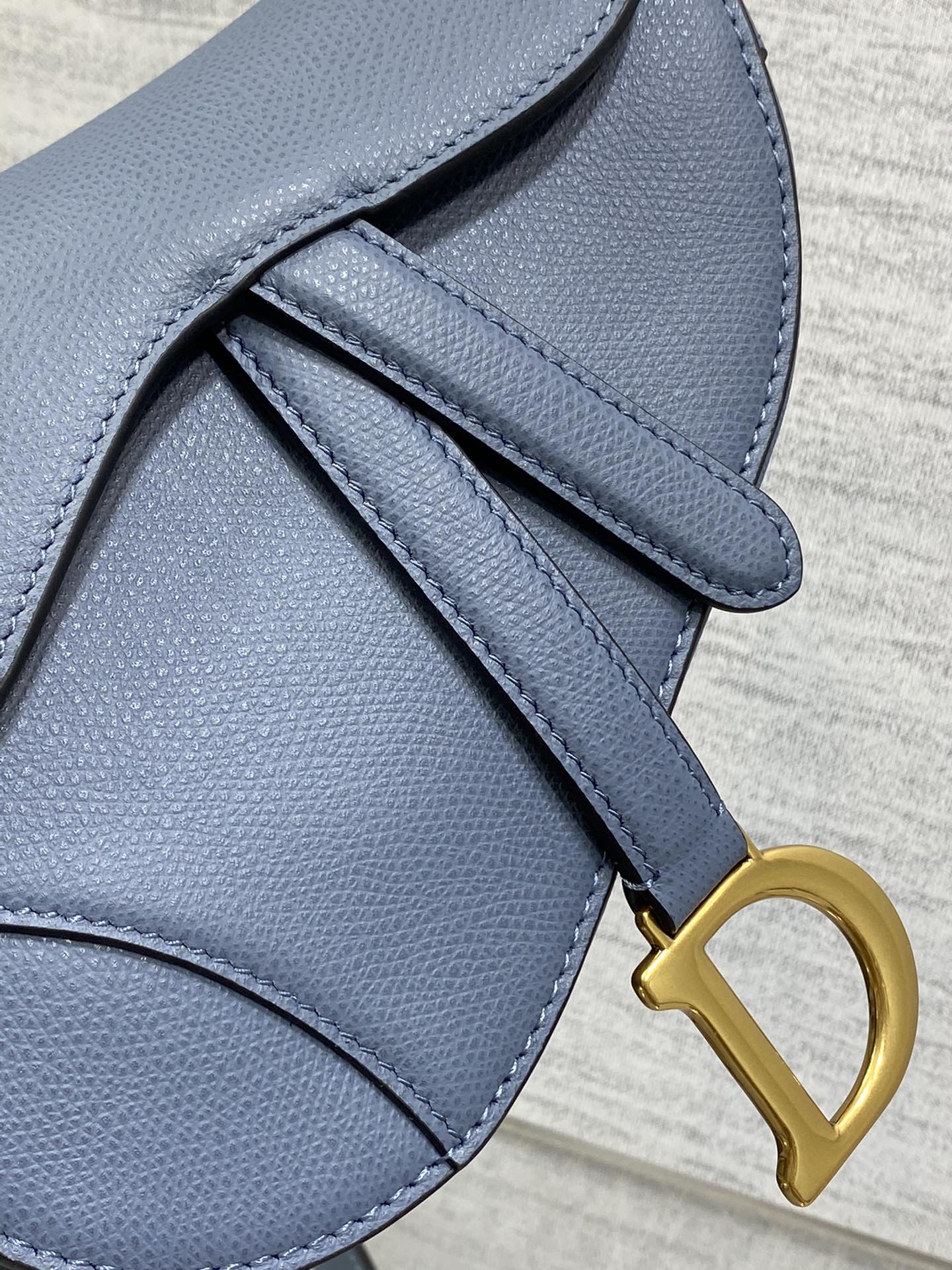 Dior Small Saddle Bag in Denim Blue Calfskin