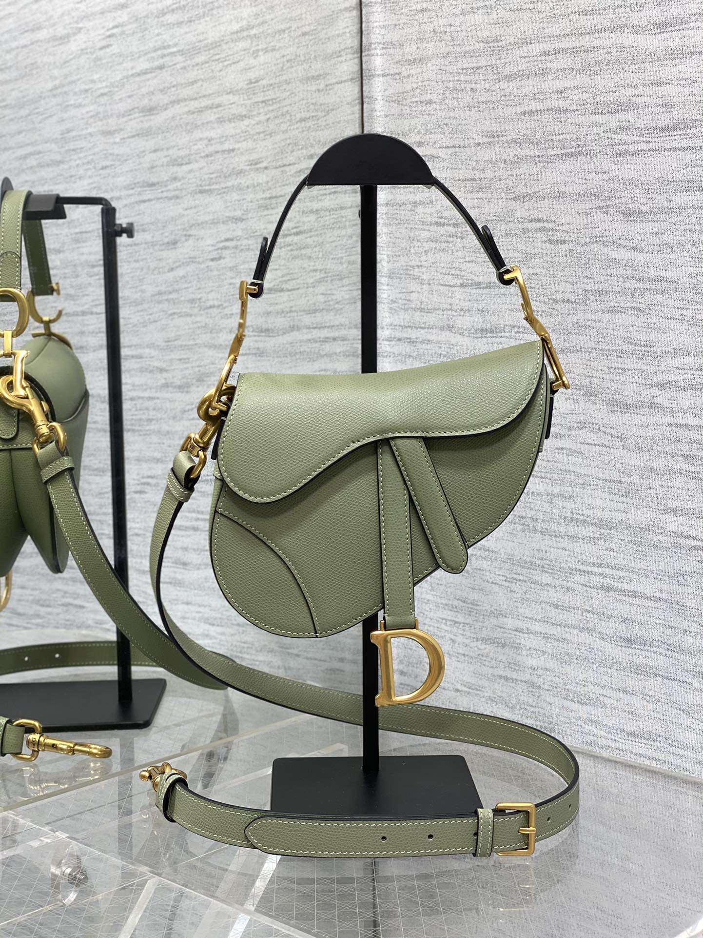 Dior Small Saddle Bag in Matcha Green Calfskin