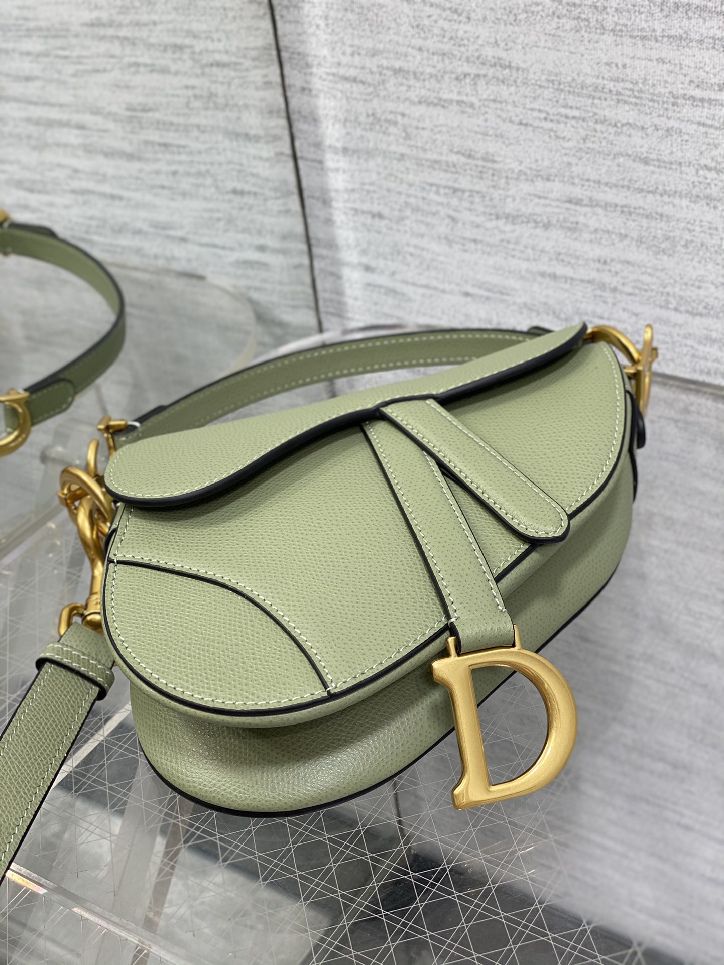 Dior Small Saddle Bag in Matcha Green Calfskin