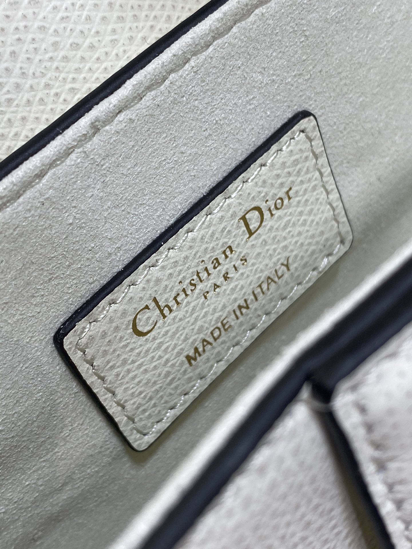 Dior Small Saddle Bag in White Calfskin