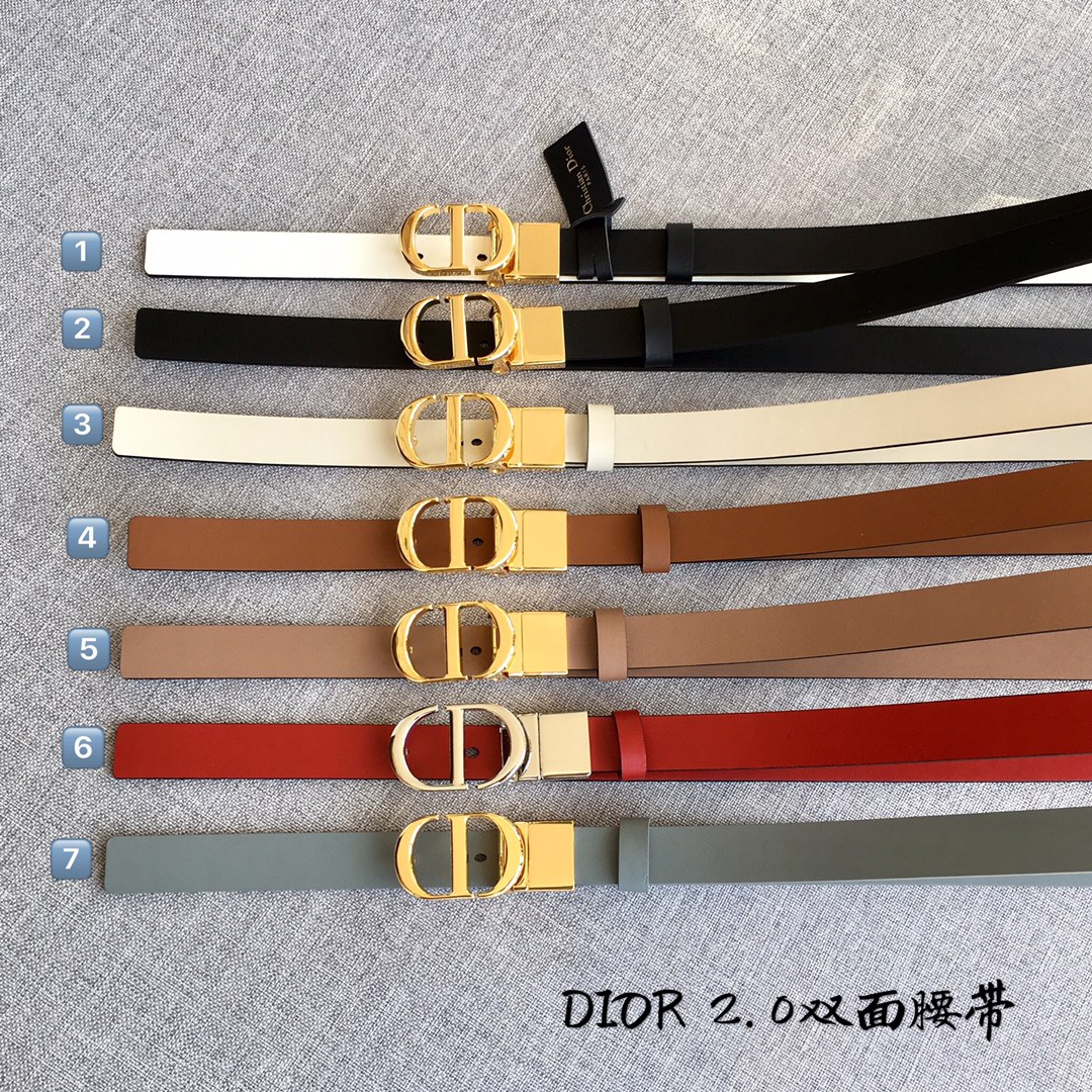 Dior Women Leather Belt Width 2.0cm 044