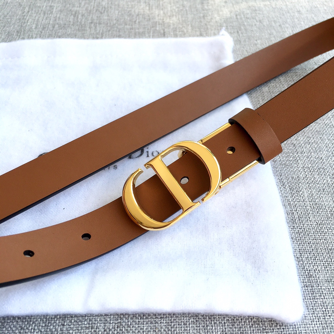 Dior Women Leather Belt Width 2.0cm 048