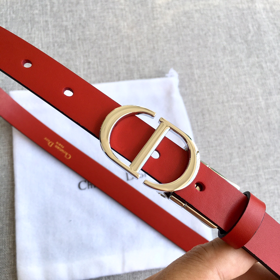 Dior Women Leather Belt Width 2.0cm 049