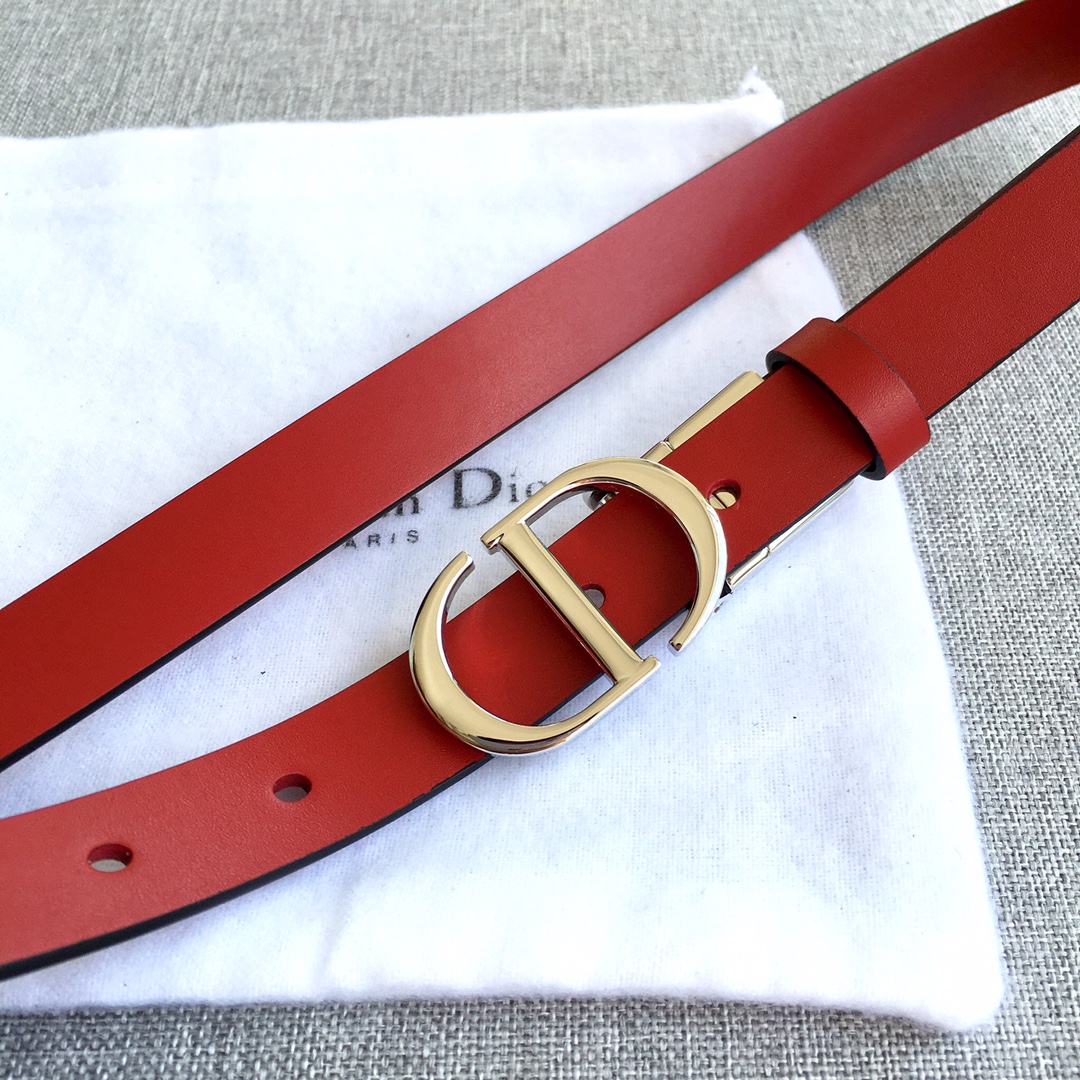 Dior Women Leather Belt Width 2.0cm 049