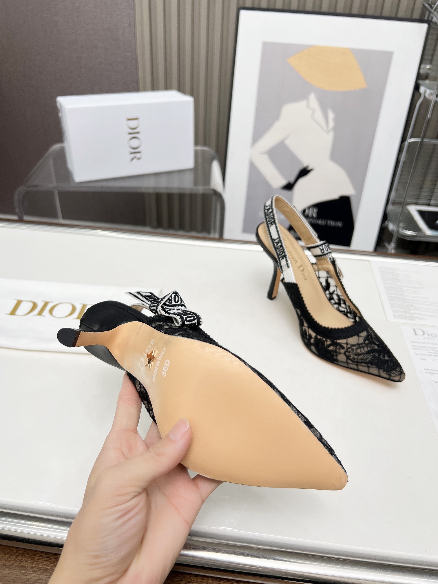 Dior Womens Slingback Pumps-0002