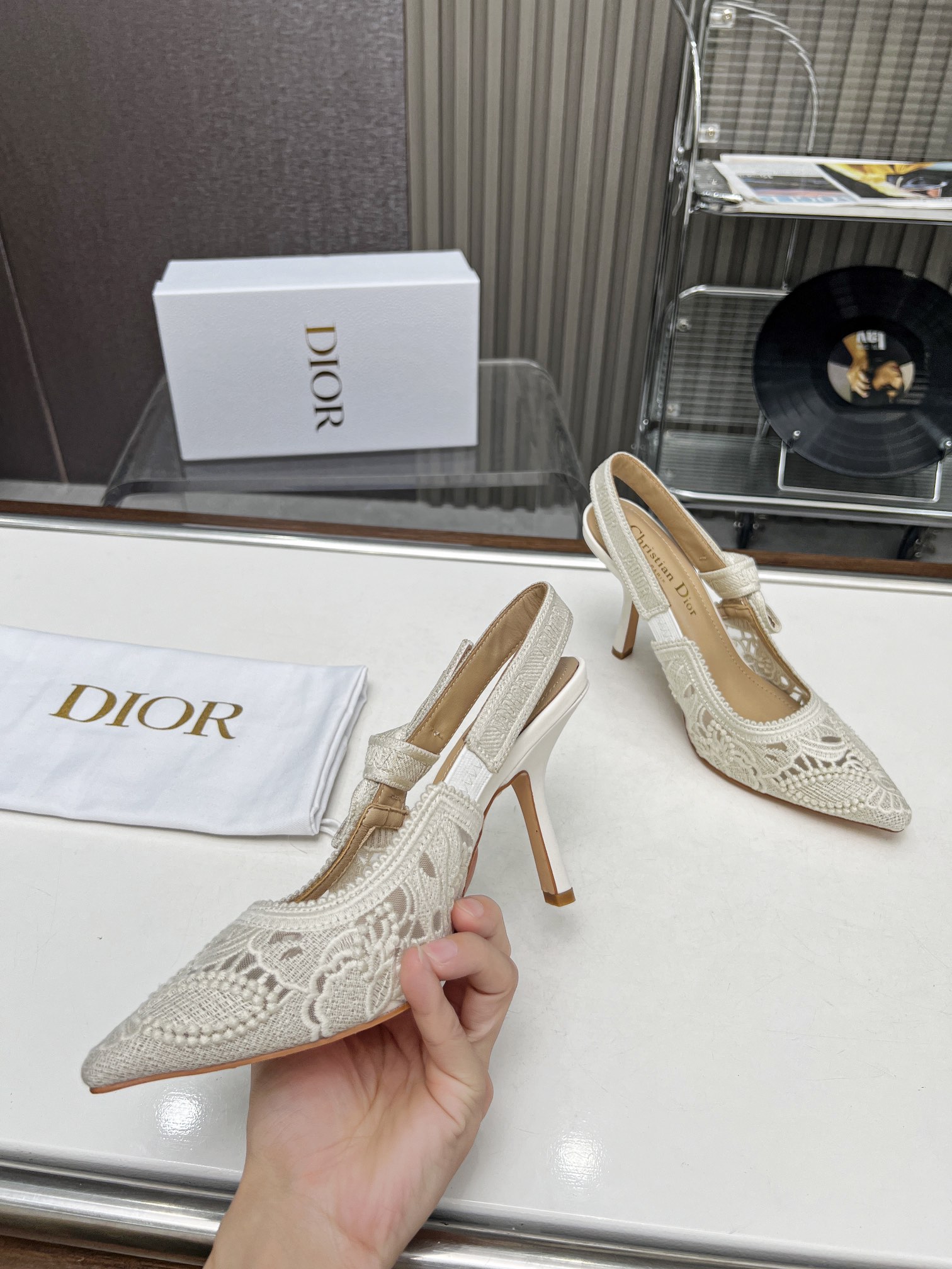 Dior Womens Slingback Pumps-0004