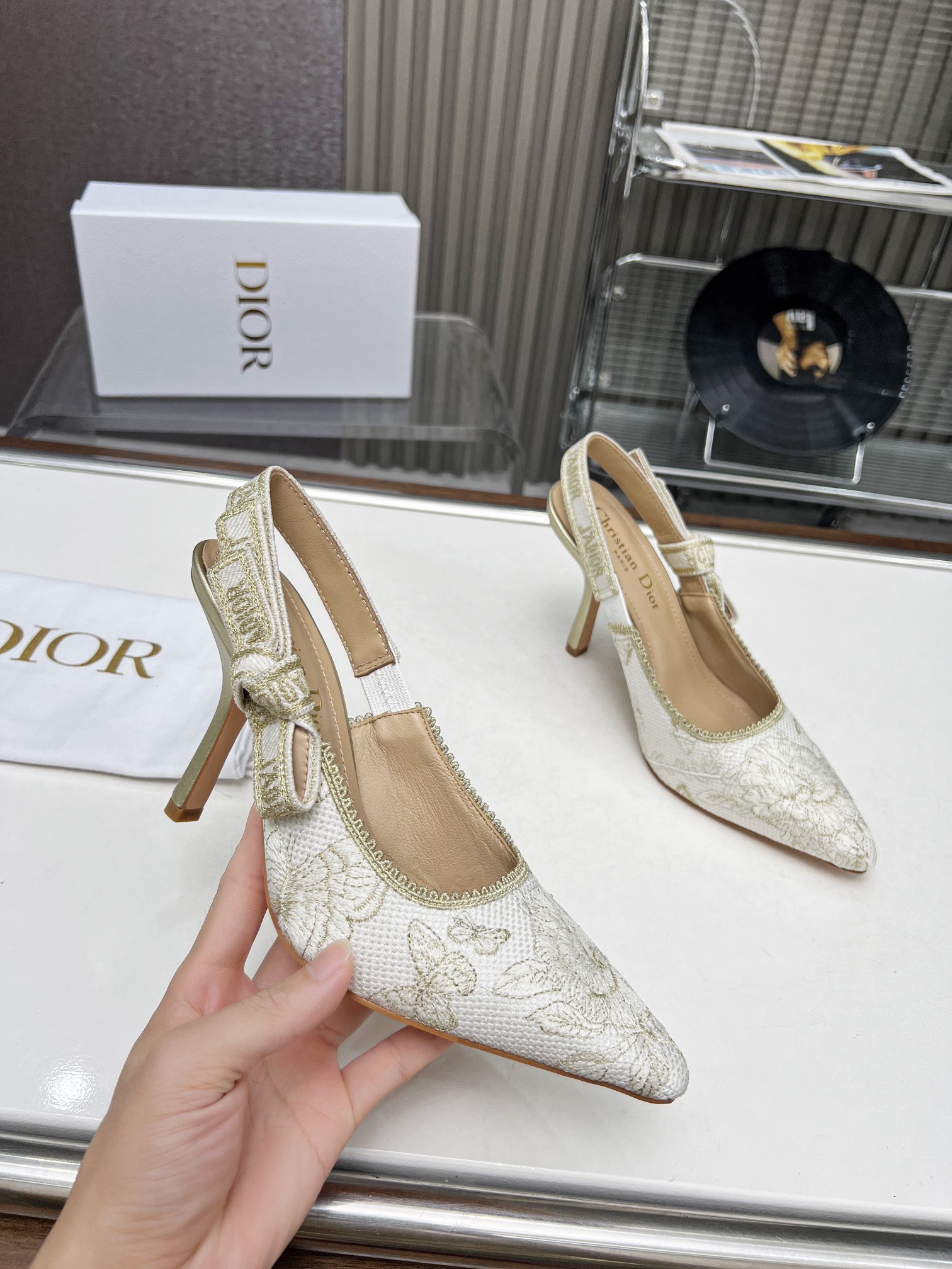 Dior Womens Slingback Pumps-0006