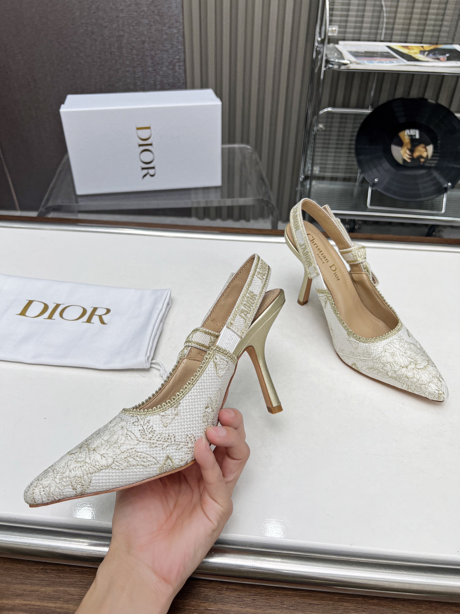 Dior Womens Slingback Pumps-0006