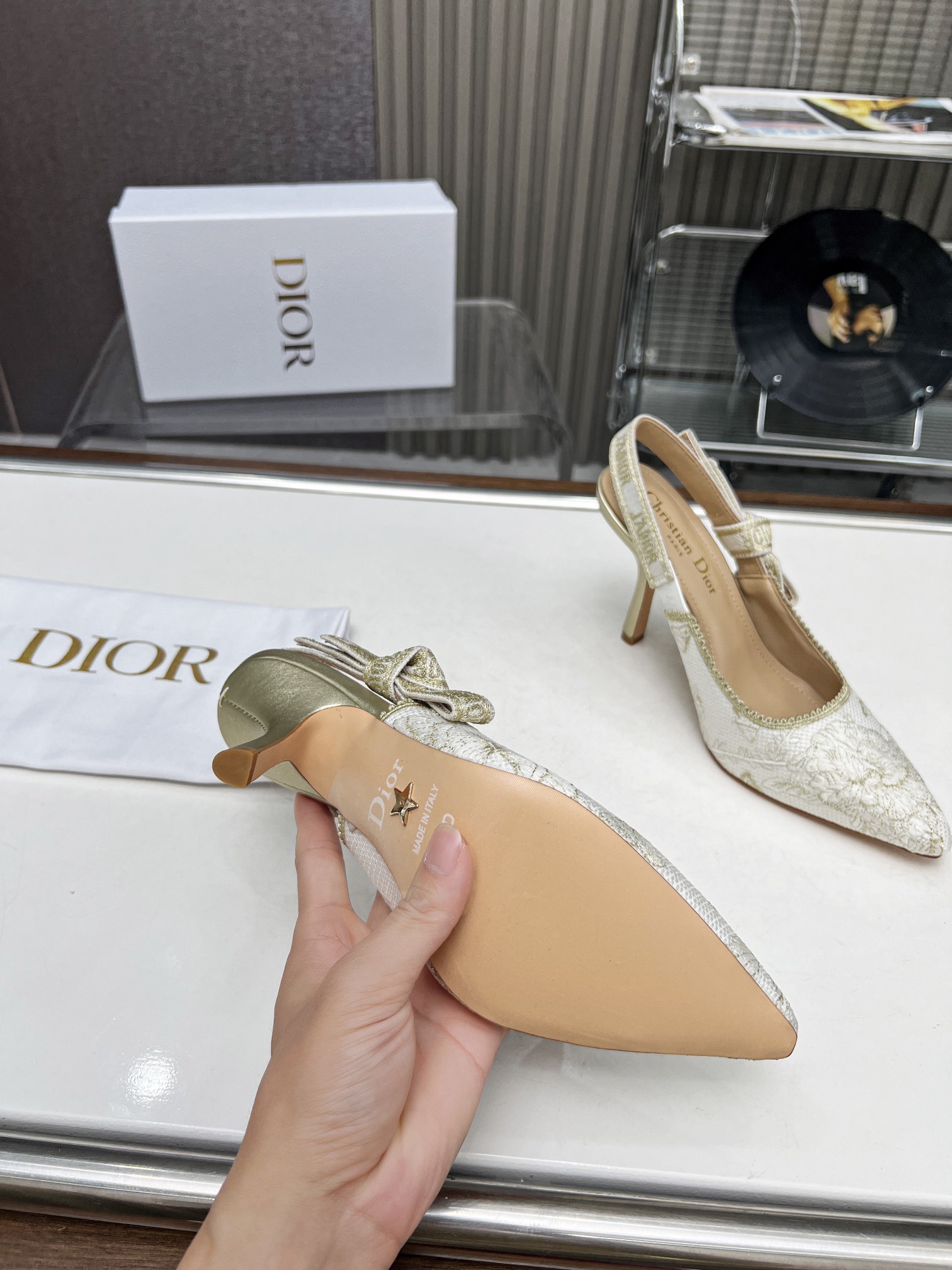 Dior Womens Slingback Pumps-0006