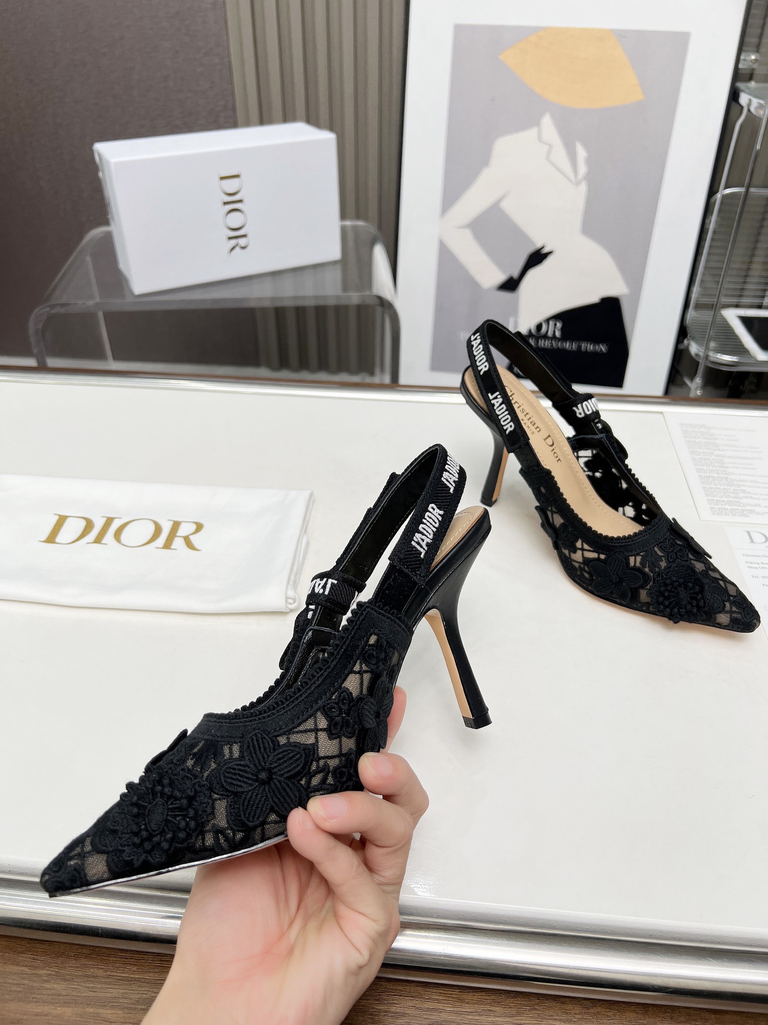 Dior Womens Slingback Pumps