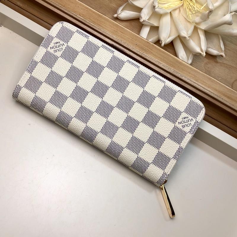 Discount Louis Vuitton N60139 Women Zippy Christmas Wallet Damier Azur Canvas