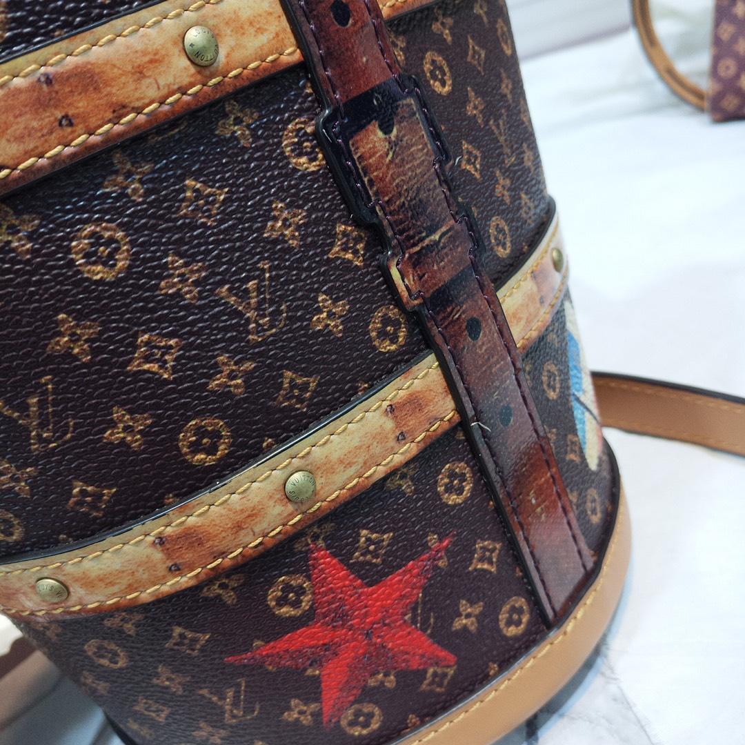 Fake Louis Vuitton M52276 Duffle Bag Transformed Monogram Coated Canvas and Calf Leather Exterior