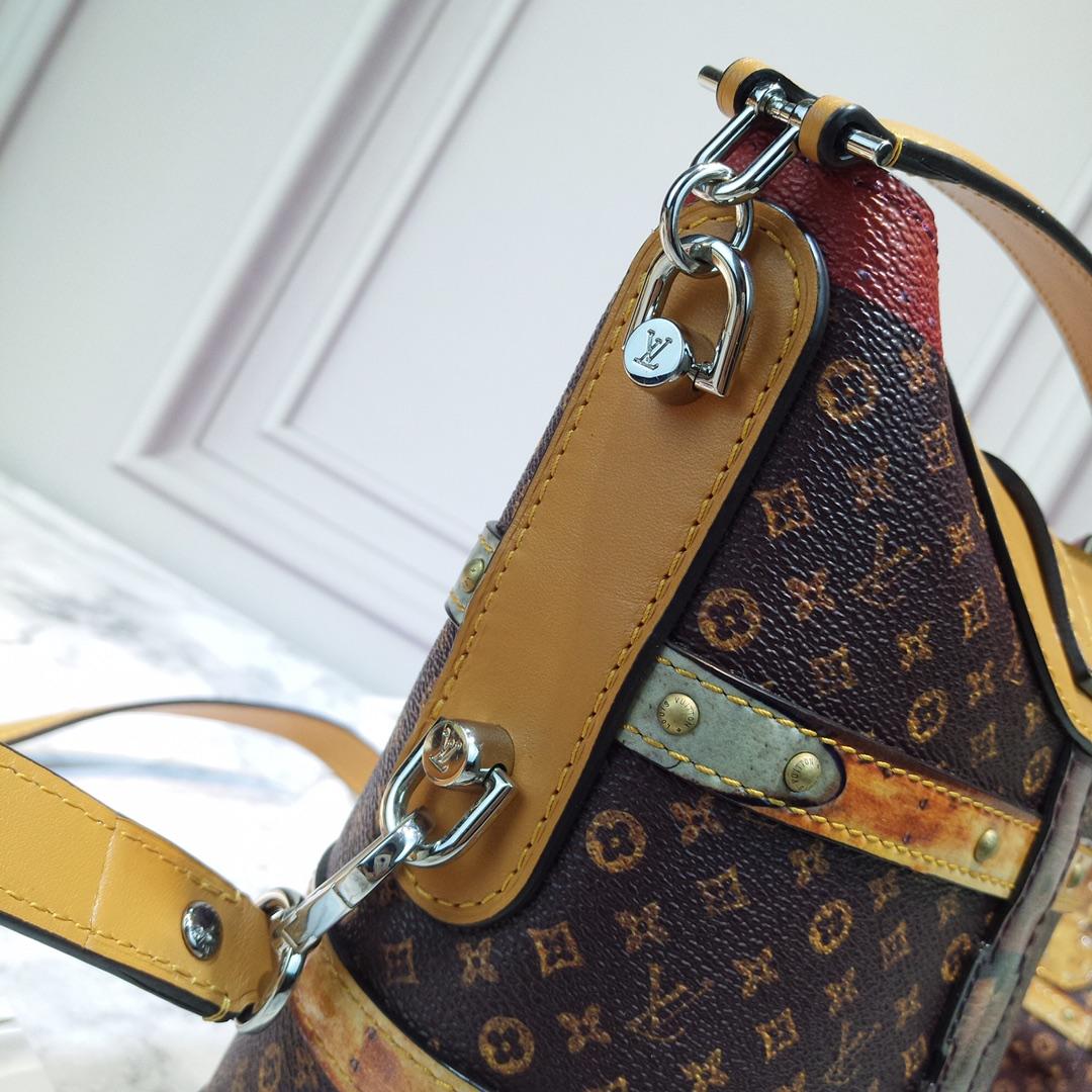 Fake Louis Vuitton M52276 Duffle Bag Transformed Monogram Coated Canvas and Calf Leather Exterior
