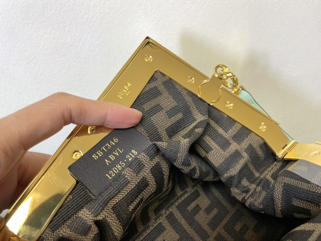 Fendi First Small Interlaced Leather Bag