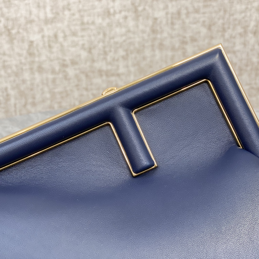 Fendi First Small Leather Bag Blue