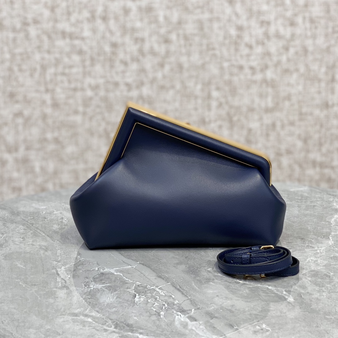 Fendi First Small Leather Bag Blue