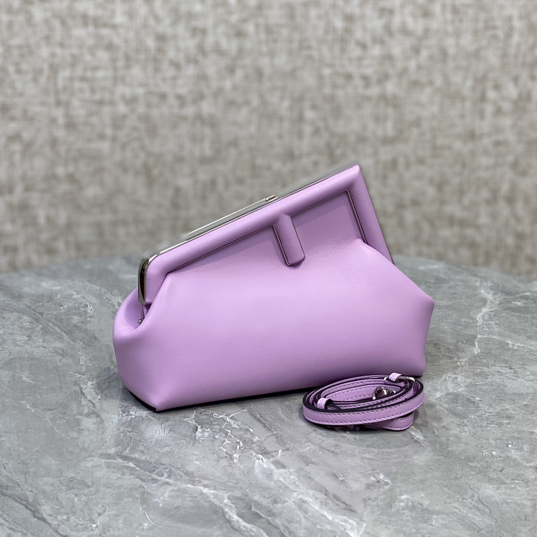 Fendi First Small Leather Bag Purple