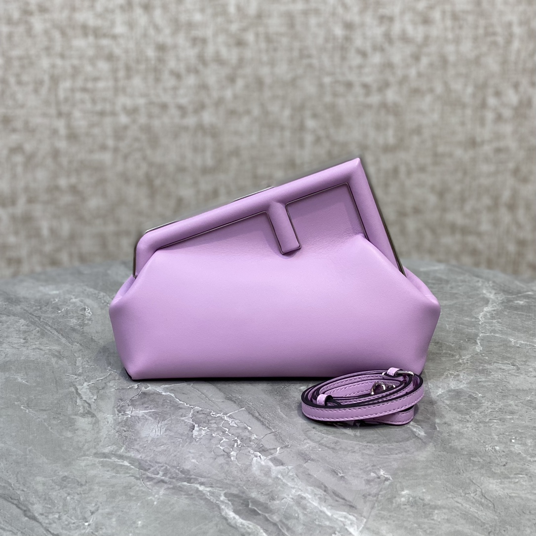 Fendi First Small Leather Bag Purple