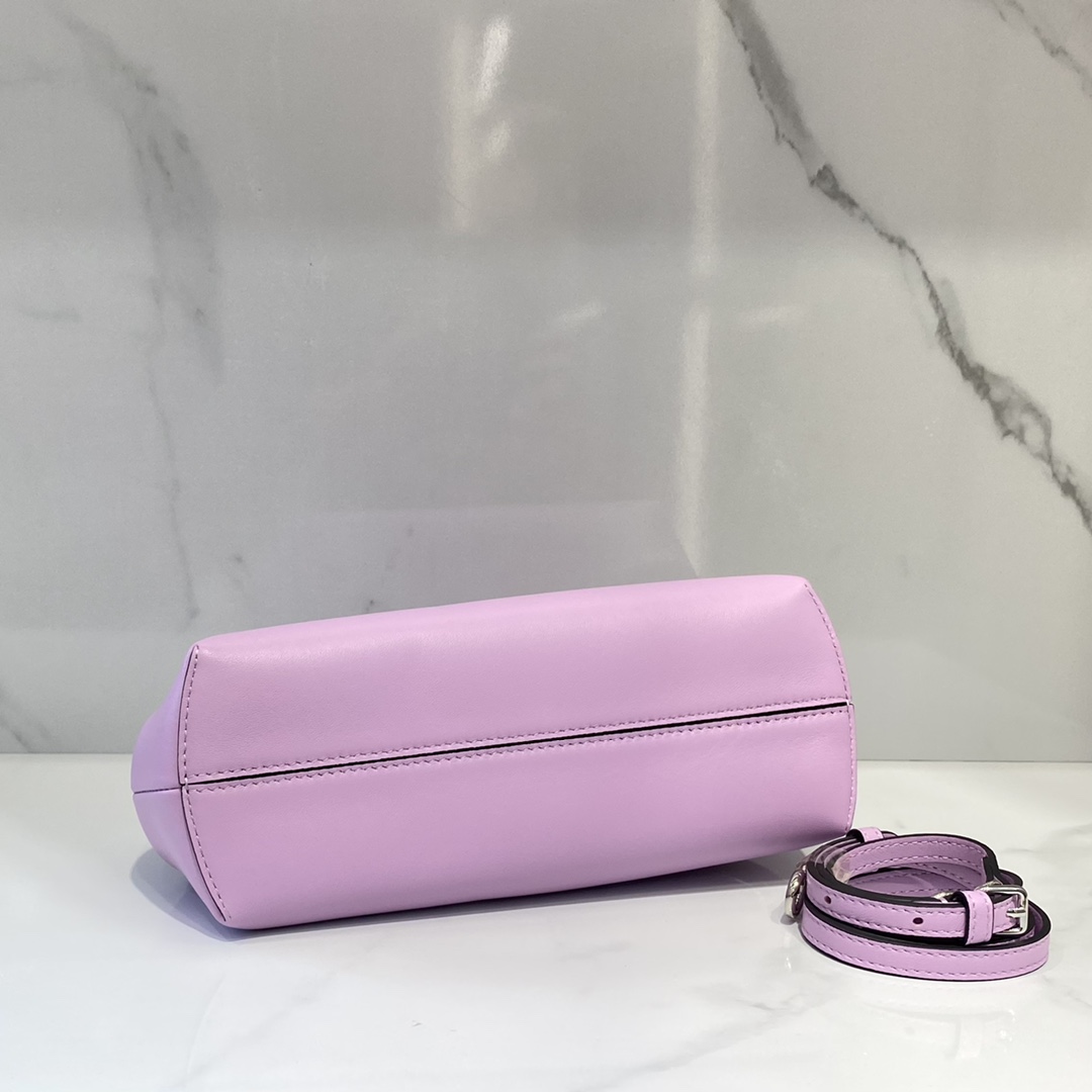 Fendi First Small Pale Pink Leather Bag Purple