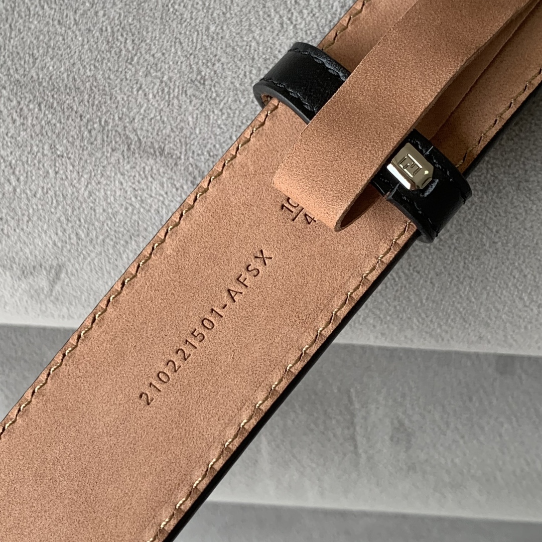 Fendi Leather Belt Width 3.5cm 011