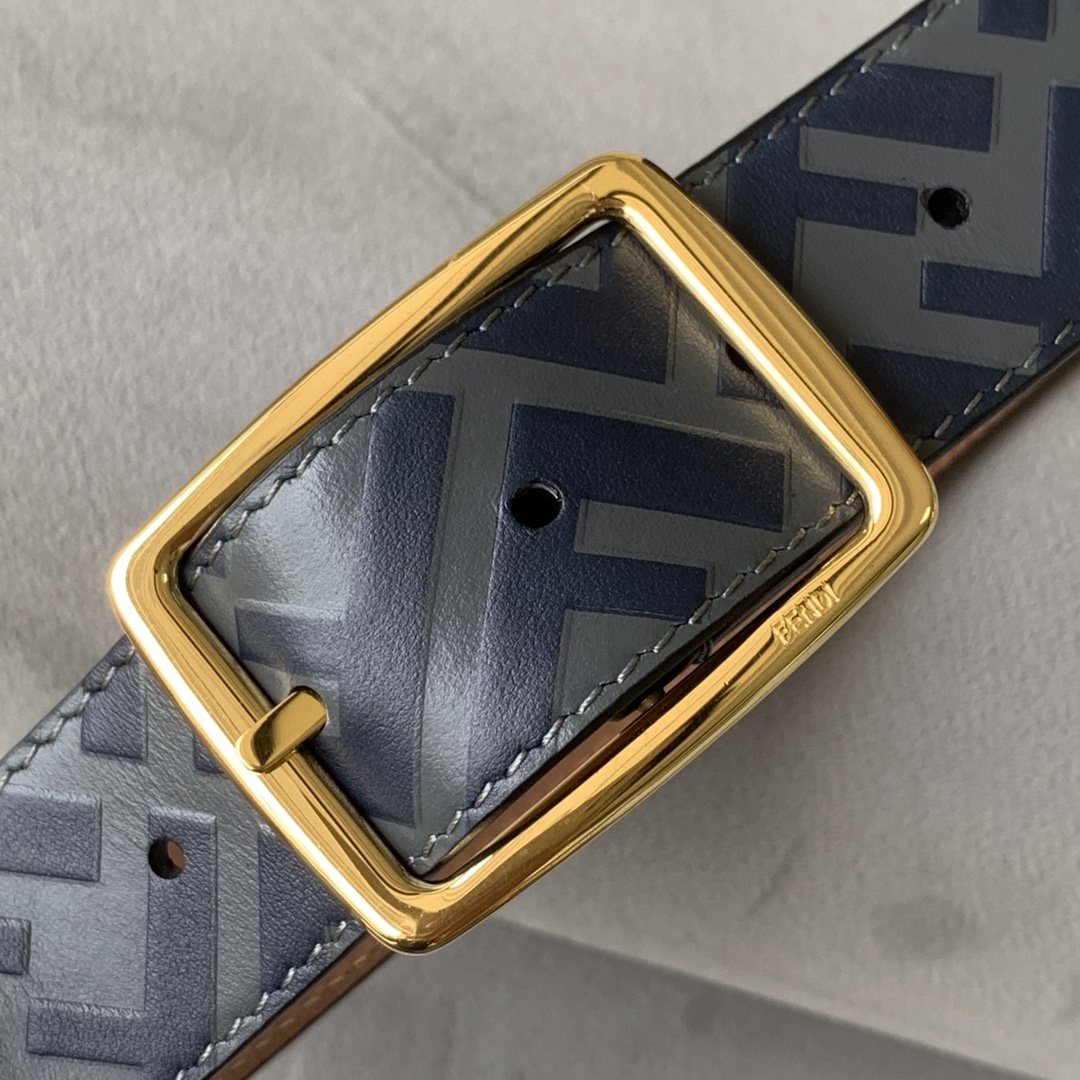 Fendi Leather Belt Width 3.5cm 015