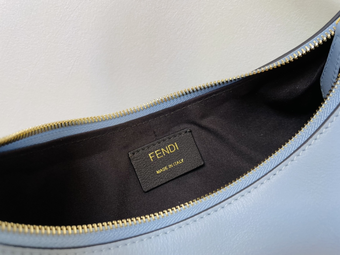 Fendi Nano Fendigraphy Blue Leather Charm