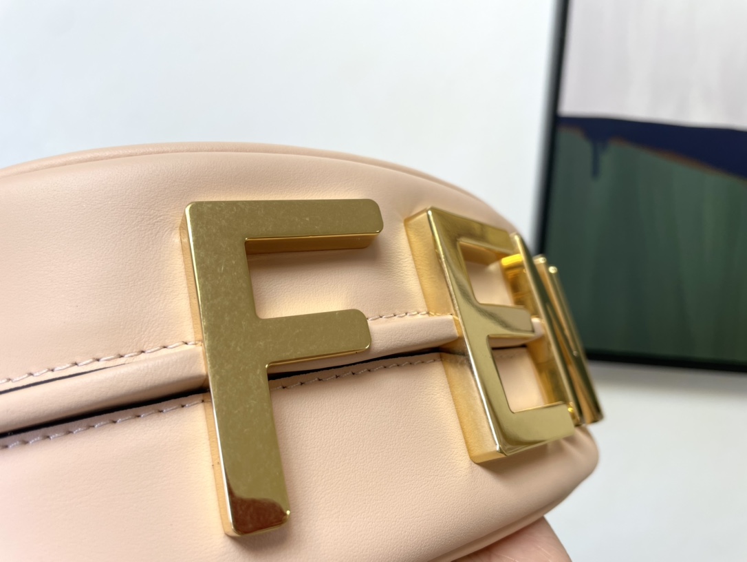 Fendi Nano Fendigraphy Pink Leather Charm